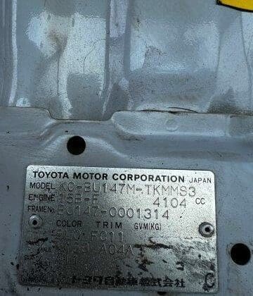 Toyota Dyna Model#BU147-0001314