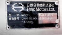 Hino Ranger Model#FD1JLE-10639
